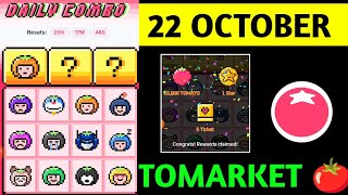 Tomarket Airdrop Daily Combo 22 October  Tomato Daily Combo Today  Tomarket daily combo card [upl. by Ykceb]