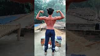 Back workout at home with dumbbellbackworkout [upl. by Gerrie951]