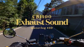 CB1100 Exhaust sound GoPro 9 4K  Mountain trail riding  Motovlog 30 [upl. by Nuawtna]