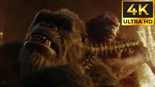 Kong Vs Scar King  4K HDR Godzilla X Kong The New Empire [upl. by Yzdnil368]