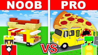 NOOB vs PRO FAST FOOD TRUCK HOUSE Build Challenge in Minecraft [upl. by Brittan792]