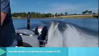 Running the Excel 203 Bay Pro With a Yamaha VF150 [upl. by Grenville]