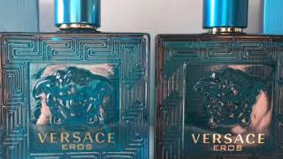 Fake vs Real Versace Eros perfume [upl. by Amara934]