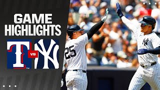 Rangers vs Yankees Game 1 Highlights 81024  MLB Highlights [upl. by Yevreh]