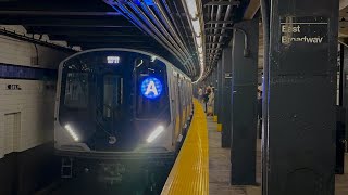 IND Sixth Avenue Line ACF Local Train Action  East Broadway [upl. by Adilem]