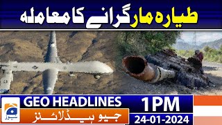 Geo News Headlines 1 PM  24th January 2024 [upl. by Yurt726]