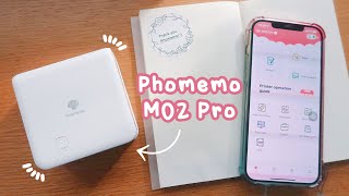 Unboxing Phomemo M02 Pro Thermal Printer 🌱 [upl. by Ylatfen530]