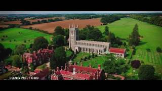 A birds eye view of Long Melford in Suffolk [upl. by Alyakcim]