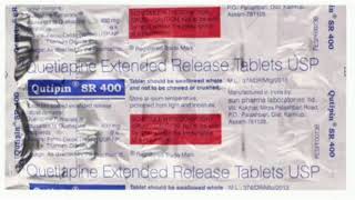 Qutipin SR 400 Tablets Quetiapine Extended Release Tablets USP [upl. by Anyek683]