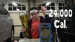 Idiot Consumes 24000 Calories of Fat in 3min [upl. by Ennylcaj209]