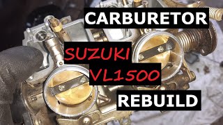 Suzuki VL1500 Intruder carburetor cleaning and renewing  karburátor tisztítás és felújítás [upl. by Annadal]