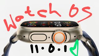 Apple Watch OS 1101 update [upl. by Caspar881]