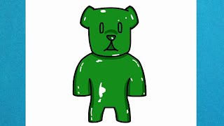 How to draw Candie Bear from Stumble Guys [upl. by Nileak]