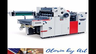 SINGLE COLOR OFFSET PRINTING MACHINE WITH NUMBERINGampPERFORATING [upl. by Llerihs78]