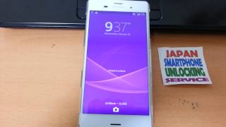 Experia Z3 softbank Unlock [upl. by Trula]