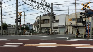 【踏切動画】西武池袋線、秋津駅からひばりが丘駅～railroad crossing japan～ [upl. by Aihsein]