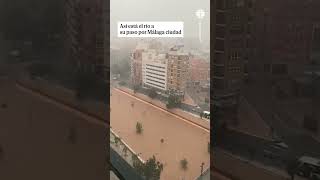 Se desborda el río Guadalmedina por Casabermeja y preocupa su cauce en málaga ciudad dana malaga [upl. by Deadman5]