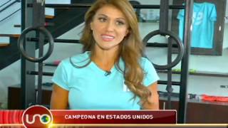 Ingrid Macher campeona de fisiculturismo en Estados Unidos [upl. by Marisa482]