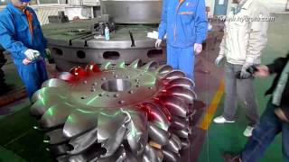 pelton runner machining and testing [upl. by Eiramanig]