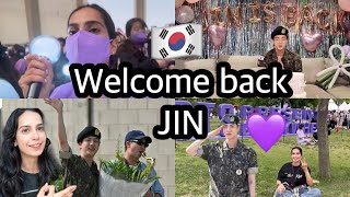 🇰🇷BTS JIN is BACK 🥳💜 [upl. by Wira620]