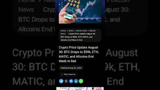 Crypto price update Crypto news [upl. by Kashden]