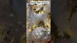 Sneak peek of foyer treechristmas2024 christmasdecorations christmas viralvideo video trending [upl. by Maunsell]