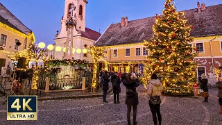 Szentendre Christmas Market 🇭🇺 4K Walking Tour 2023 [upl. by Ortrude445]