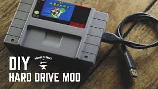 How to mod a SATA drive case  SNES cartridge as a Kingston SSD drive enclosure [upl. by Ahsinut]