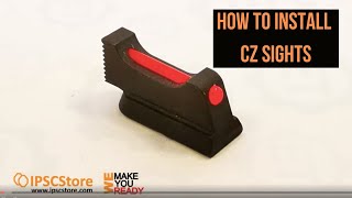 How to install CZ Sights to CZ Shadow 2 [upl. by Meehahs]