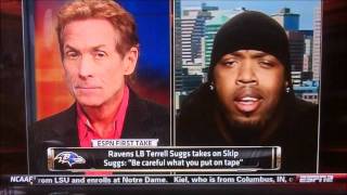 Skip Bayless vs Terrell Suggs [upl. by Nette]