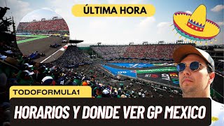 F1 HOY Horarios GP de México hoy y donde ver [upl. by Hoffmann]