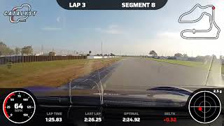 SCCA Trackday at Sebring  718 GT4 lap [upl. by Ossie]