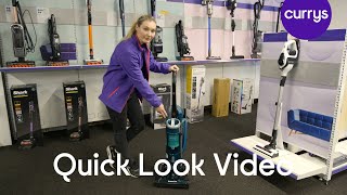 Hoover Breeze Evo TH31BO01 Upright Bagless Vacuum Cleaner  Black amp Turquoise  Quick Look [upl. by Nannah]