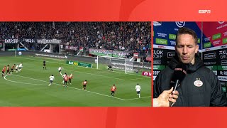 De Jong over gemiste strafschop Slecht ingeschoten ik raak m verkeerd  NEC 31 PSV  necpsv [upl. by Ryley]