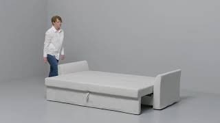 IKEA  HOLMSUND Anleitung vom 3er Sofa zum Bett [upl. by Waers]