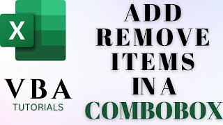 Excel VBA ComboBox Dynamically Add and Remove Items ✅ [upl. by Atneuqal26]