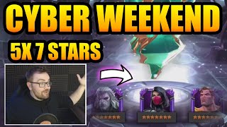 5x 7 Star  45x Paragon Crystal Cyber Weekend MEGA OPENING  CEO  Marvel Contest Of Champions [upl. by Anitsirhk637]