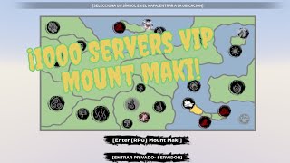 quot1000 Servidores VIP Mount Makiquot  Private Server Codes  Shinobi Life [upl. by Mairim]