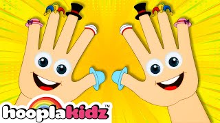 Finger Family Songs  Where Is Thumbkin By HooplaKidz [upl. by Cusack59]