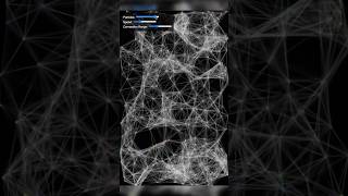 Interactive Particle System with Dynamic Connections  JavaScript Animation Shortsdeveloperxon [upl. by Iak]