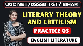 🟥Test 03  Literary Theory and Criticism  English Literature  LIVE 8 PM [upl. by Aleahc]