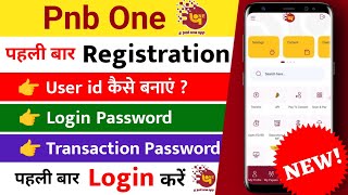 Pnb one app me user id kaise banaye  PNB one Registration  pnb one password kaise banaye [upl. by Yrome]