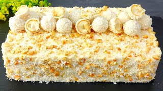 Raffaello Torte so saftig und so lecker Kuchen der auf der Zunge zergeht [upl. by Ybreh]