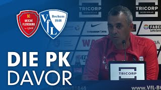 Die Pressekonferenz vor dem DFBPokalspiel beim SC Weiche Flensburg 08 [upl. by Vola653]