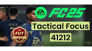 EA FC 25 After Patch Best Custom Tactics 41212 Tactical Focus Both Gen Rivals amp FutChamps Ready [upl. by Enaek532]