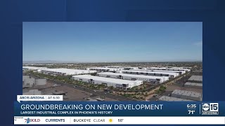 Work begins on largest industrial development in Phoenix history West 202 Logistics [upl. by Kcirdahs]