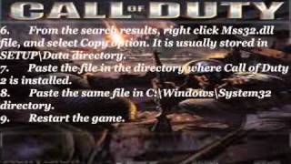 How to fix Mss32dll Call of Duty [upl. by Aham]