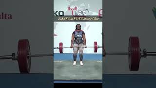 World Record Deadlift Junior Deadlift Record of 2385kg by Chealsea Enemor From USA powerlifter [upl. by Dusen]