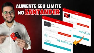 Santander  Como aumentar o Limite De R900 para R 21000 com essas dicas [upl. by Borreri]