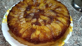 Recette gâteau au pommes renversé et caramélisées🍏 تارت التفاح [upl. by Lomax]